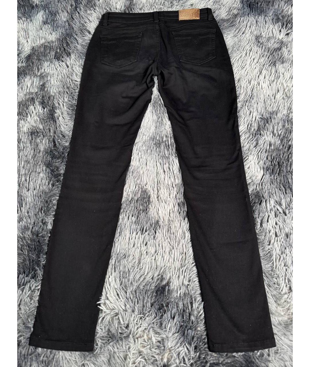 VERSACE Черные хлопковые джинсы скинни, фото 2