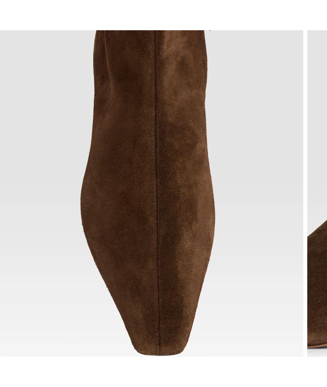 PARIS TEXAS Коричневые замшевые ботильоны, фото 4