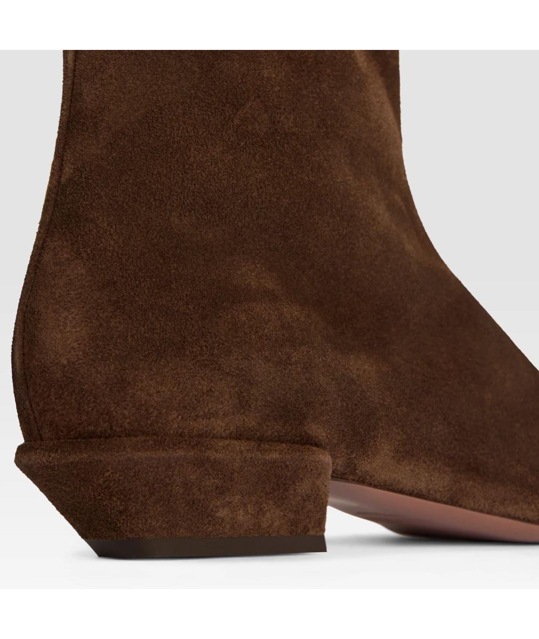 PARIS TEXAS Коричневые замшевые ботильоны, фото 3