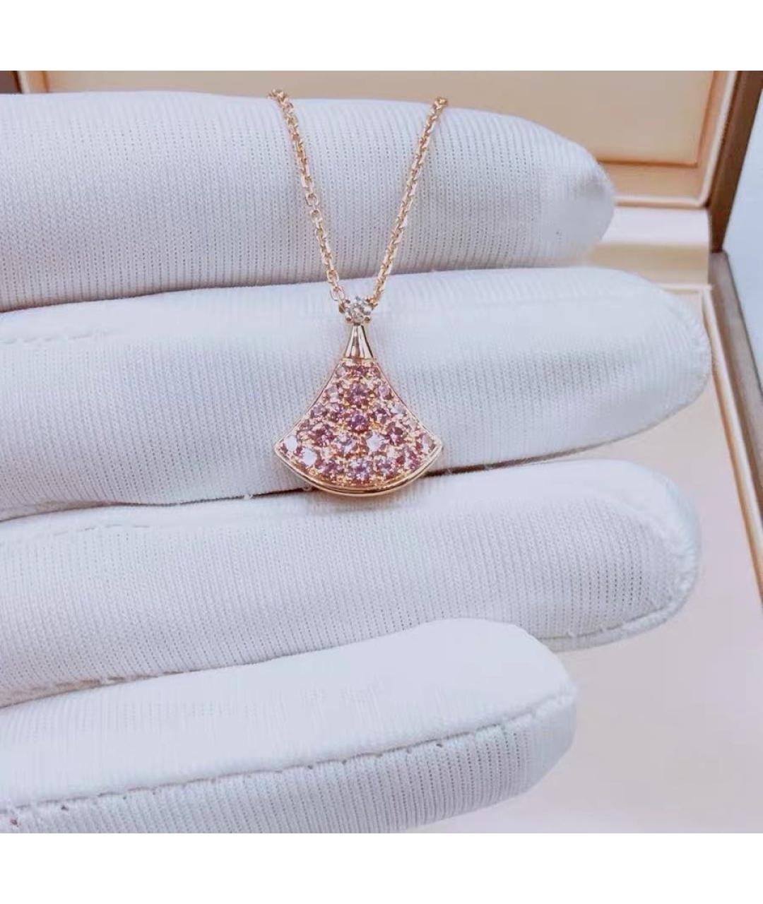 BVLGARI Розовое колье из розового золота, фото 7
