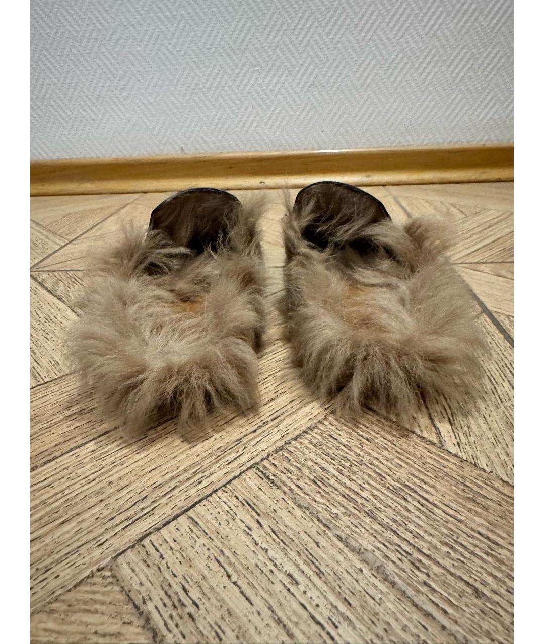 GUCCI Черные кожаные мюли, фото 4