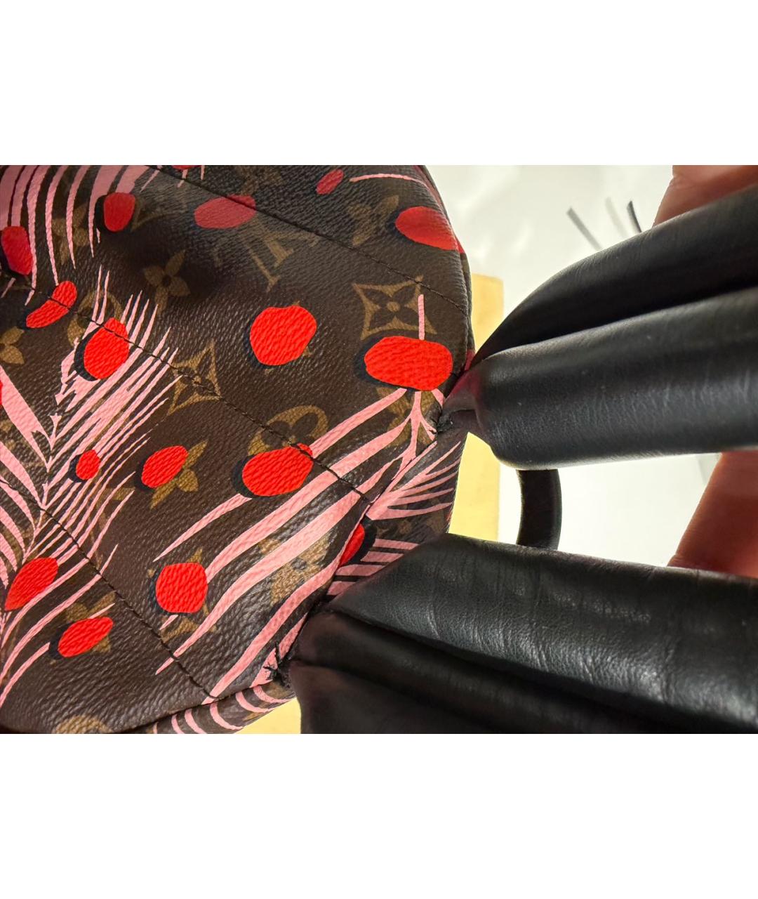 LOUIS VUITTON Коричневый рюкзак из искусственной кожи, фото 3