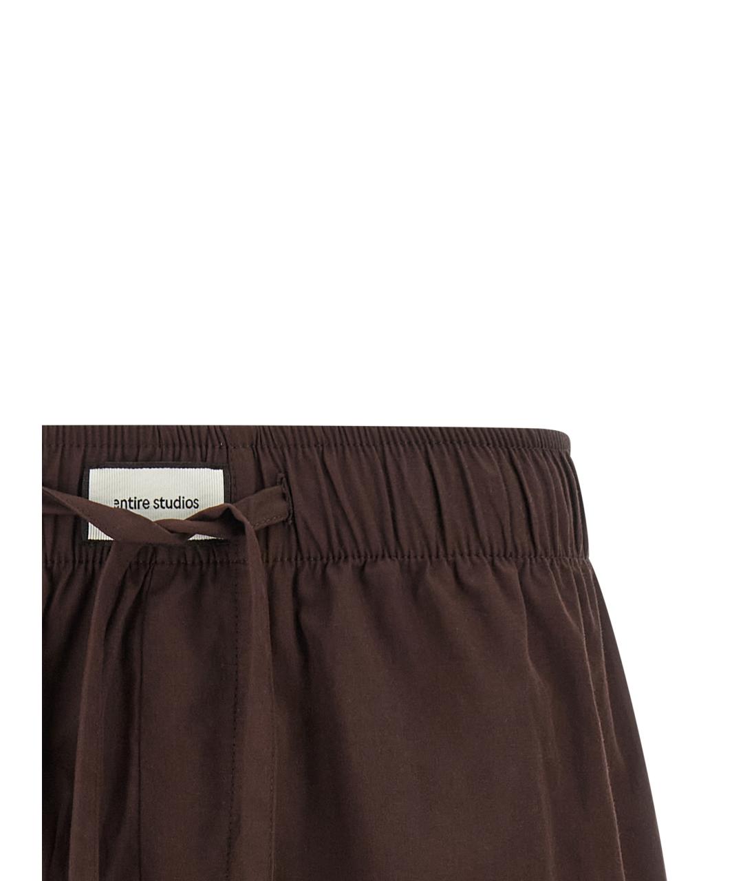 entire studios Коричневые хлопковые шорты, фото 3