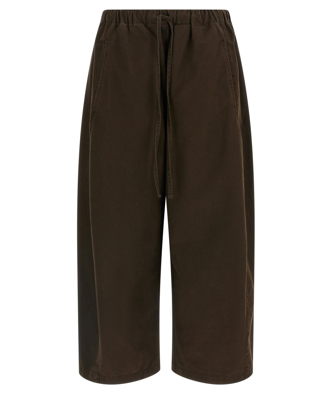 entire studios Коричневые хлопковые брюки широкие, фото 1