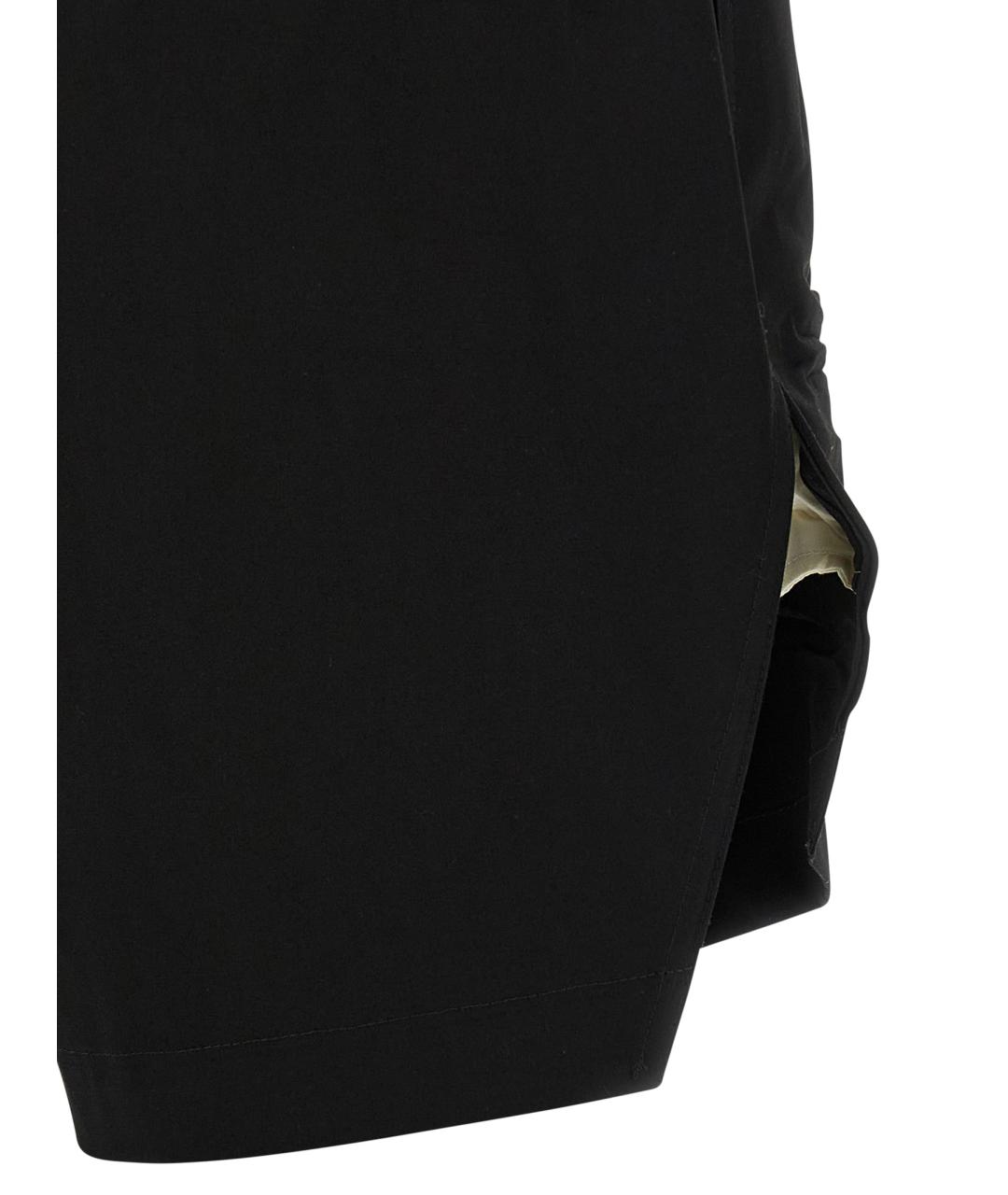 RICK OWENS Черные хлопковые шорты, фото 5