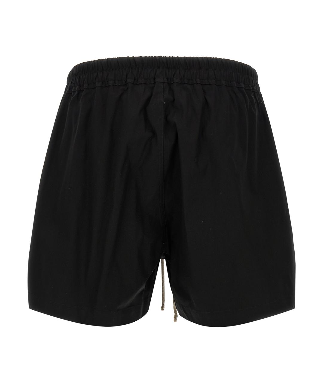 RICK OWENS Черные хлопковые шорты, фото 2