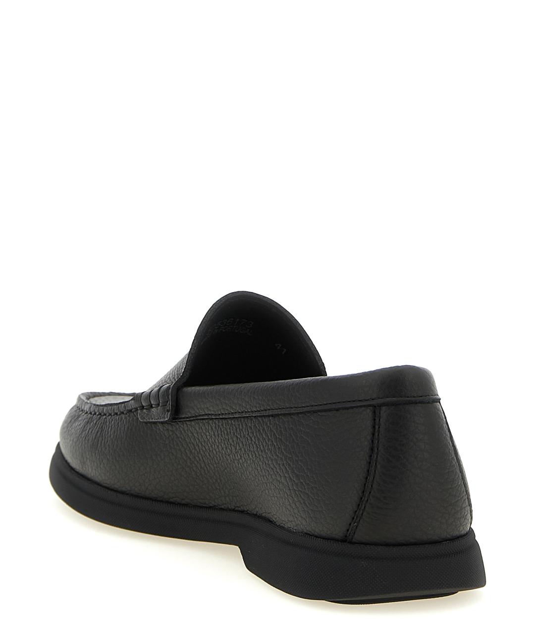 HUGO BOSS Черные кожаные лоферы, фото 3