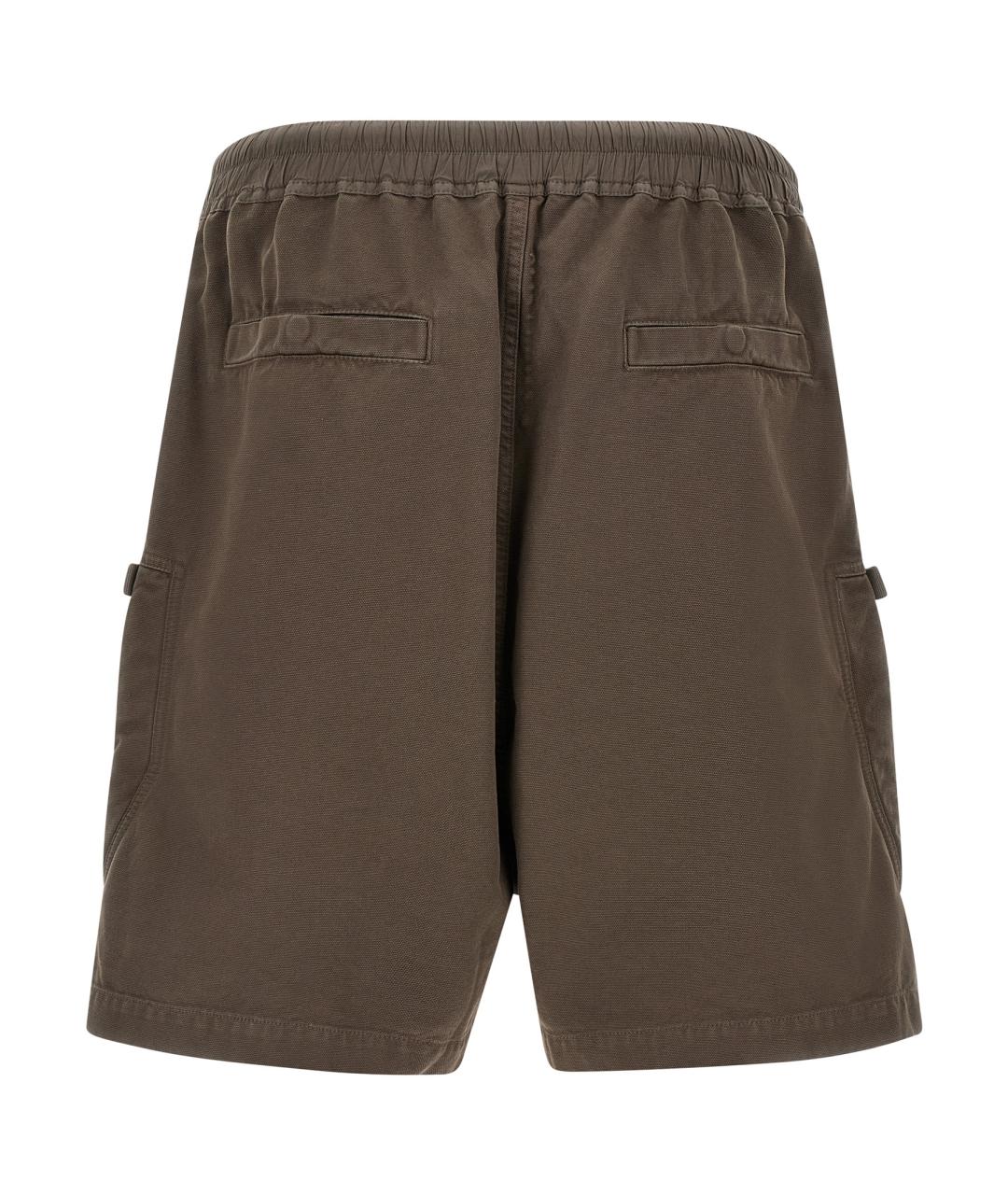 RICK OWENS DRKSHDW Коричневые хлопковые шорты, фото 2