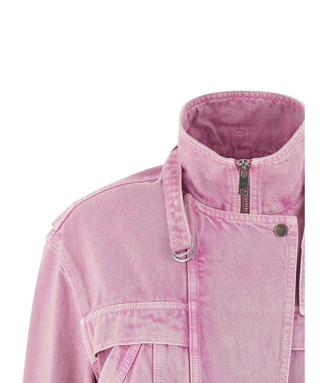 ISABEL MARANT ETOILE Розовая хлопковая куртка, фото 3