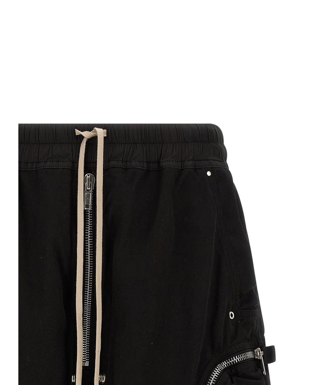 RICK OWENS DRKSHDW Черные хлопковые шорты, фото 3