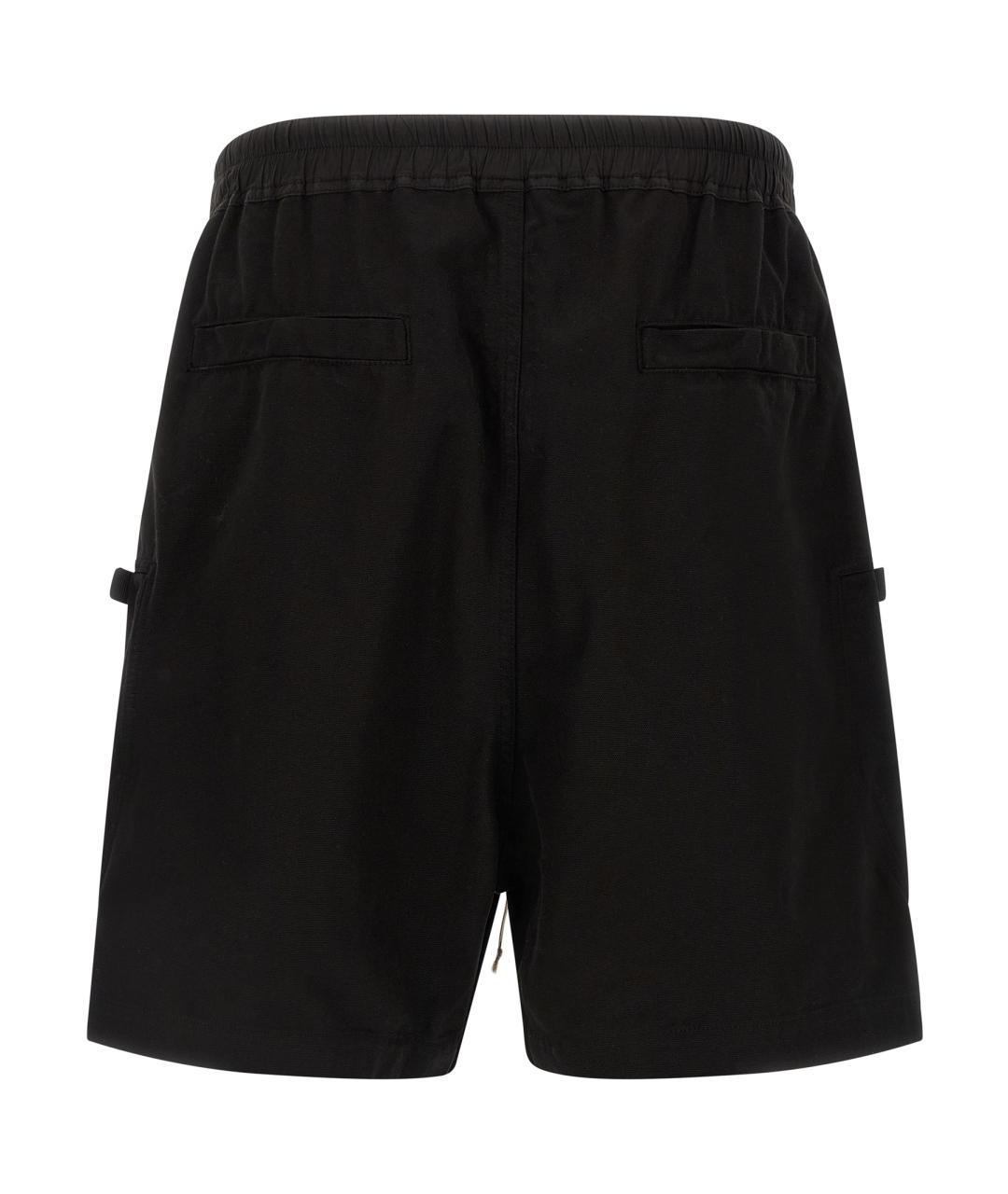 RICK OWENS DRKSHDW Черные хлопковые шорты, фото 2