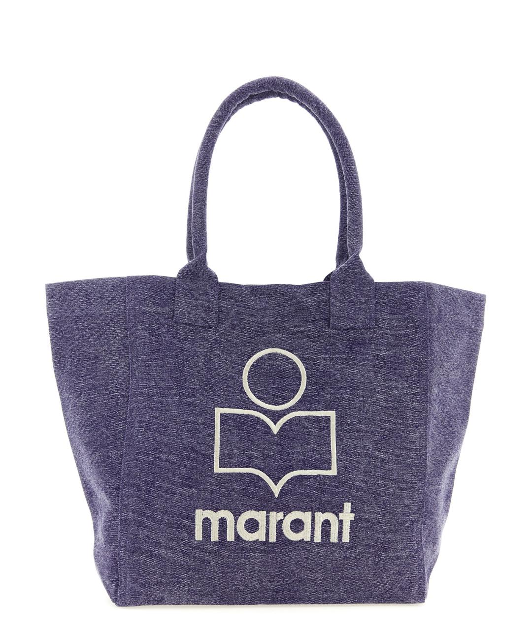 ISABEL MARANT Фиолетовая хлопковая сумка тоут, фото 1