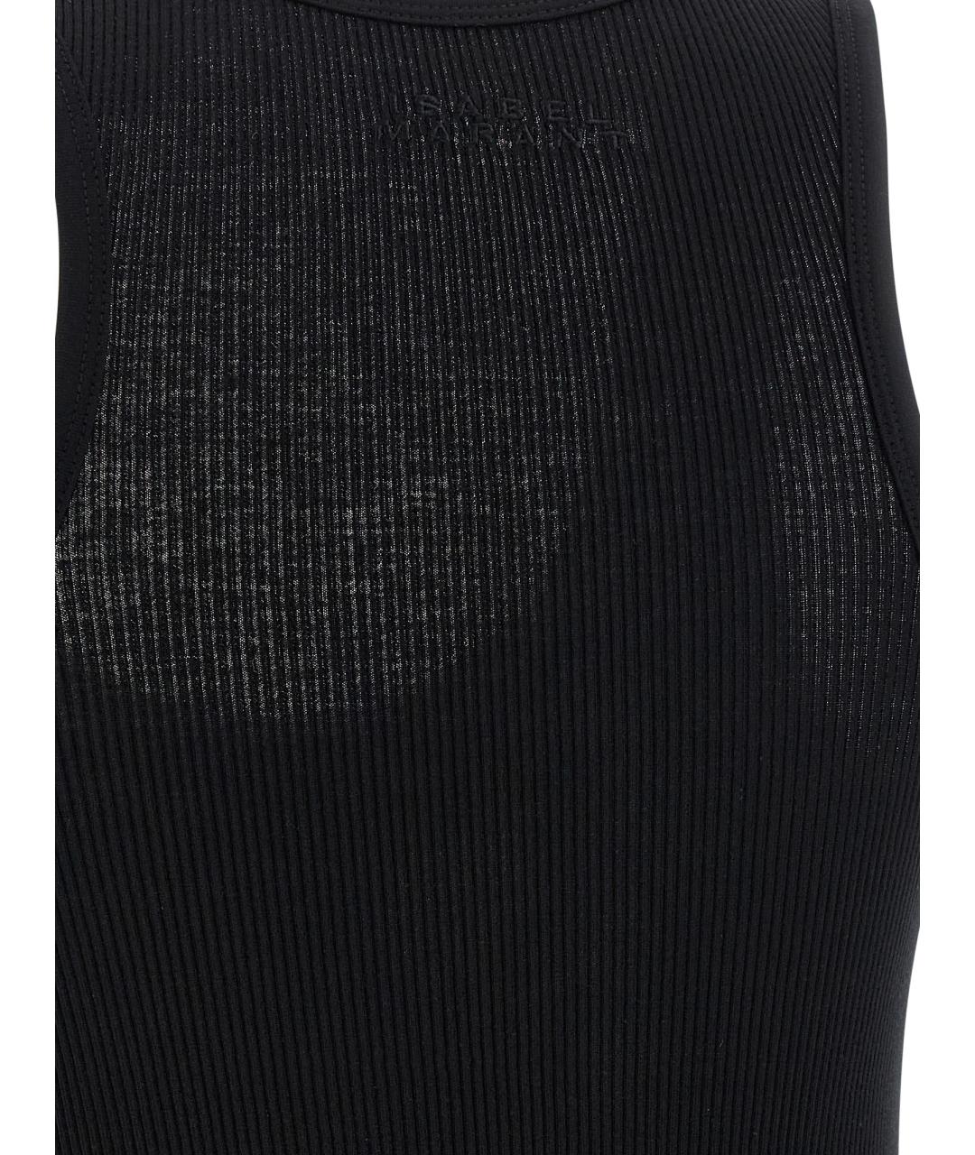 ISABEL MARANT Черная хлопковая майка, фото 4