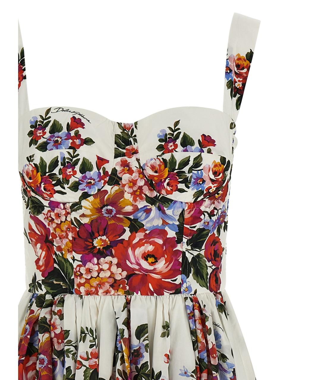 DOLCE&GABBANA Мульти хлопковый сарафан, фото 3