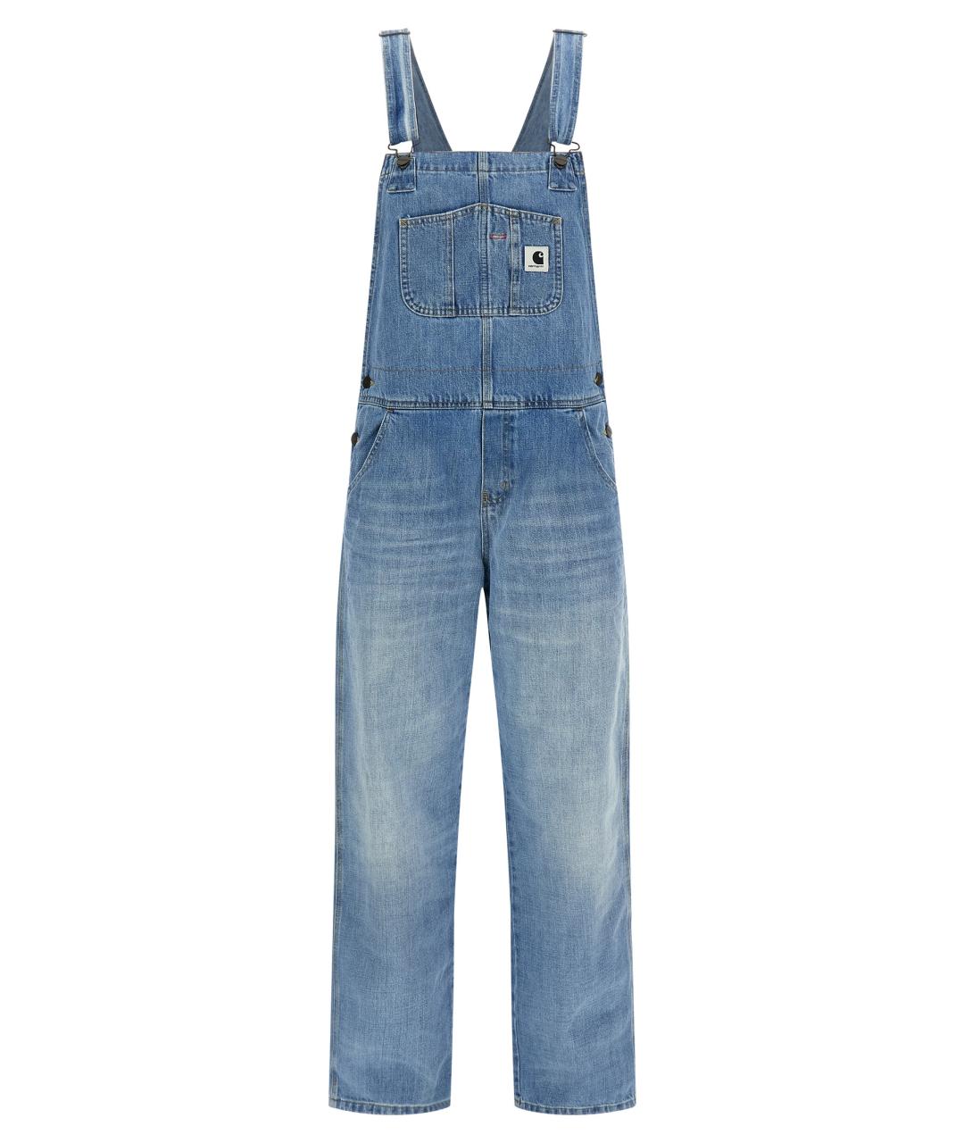 CARHARTT WIP Голубой хлопковый комбинезон, фото 1