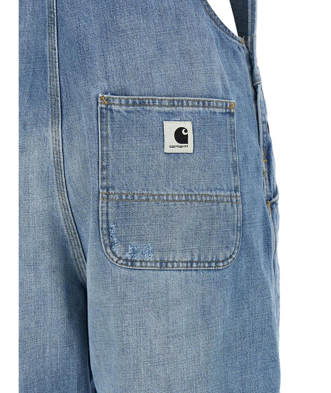 CARHARTT WIP Голубой хлопковый комбинезон, фото 4