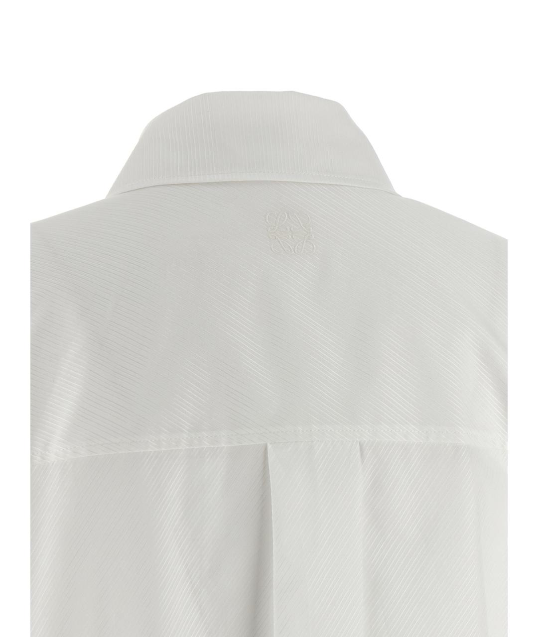 LOEWE Белая хлопковая рубашка, фото 5