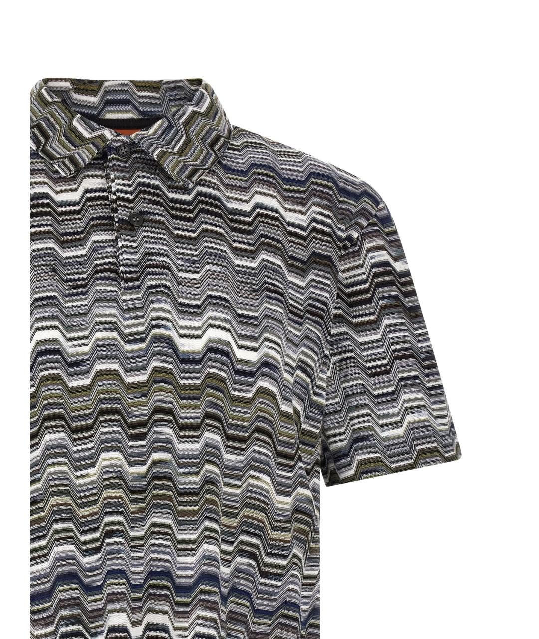 MISSONI Мульти хлопковое поло с коротким рукавом, фото 3