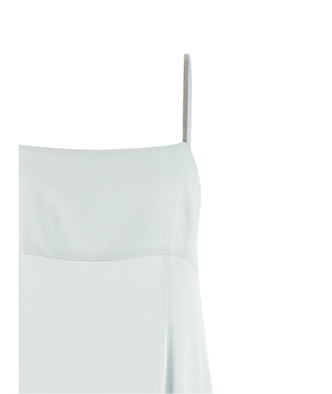 PESERICO Голубое вискозное платье, фото 3