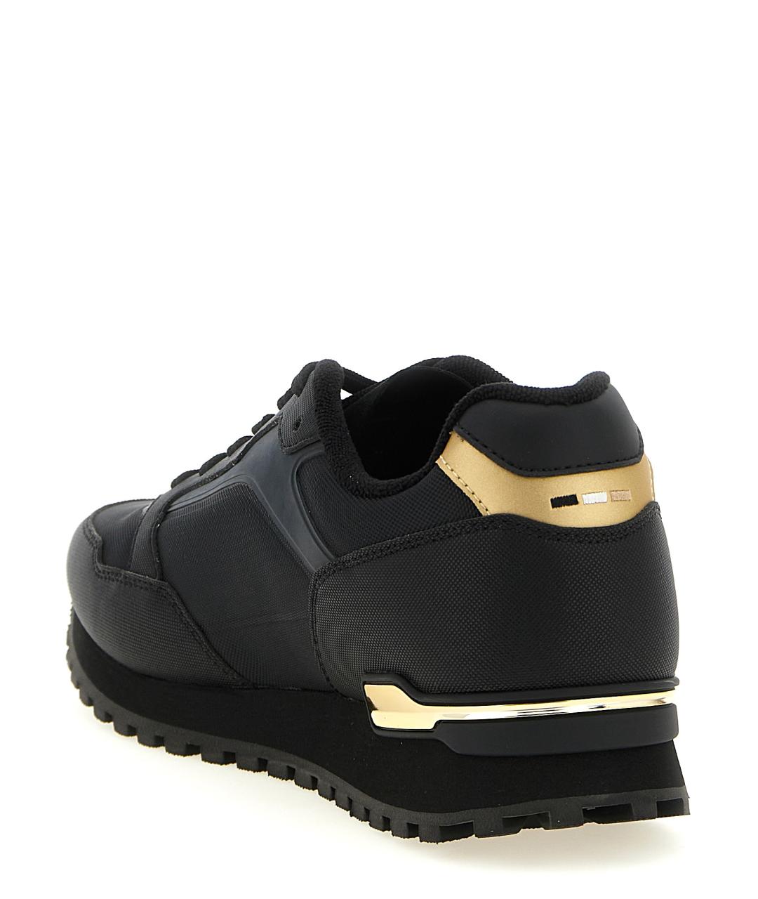 HUGO BOSS Черные синтетические низкие кроссовки / кеды, фото 3