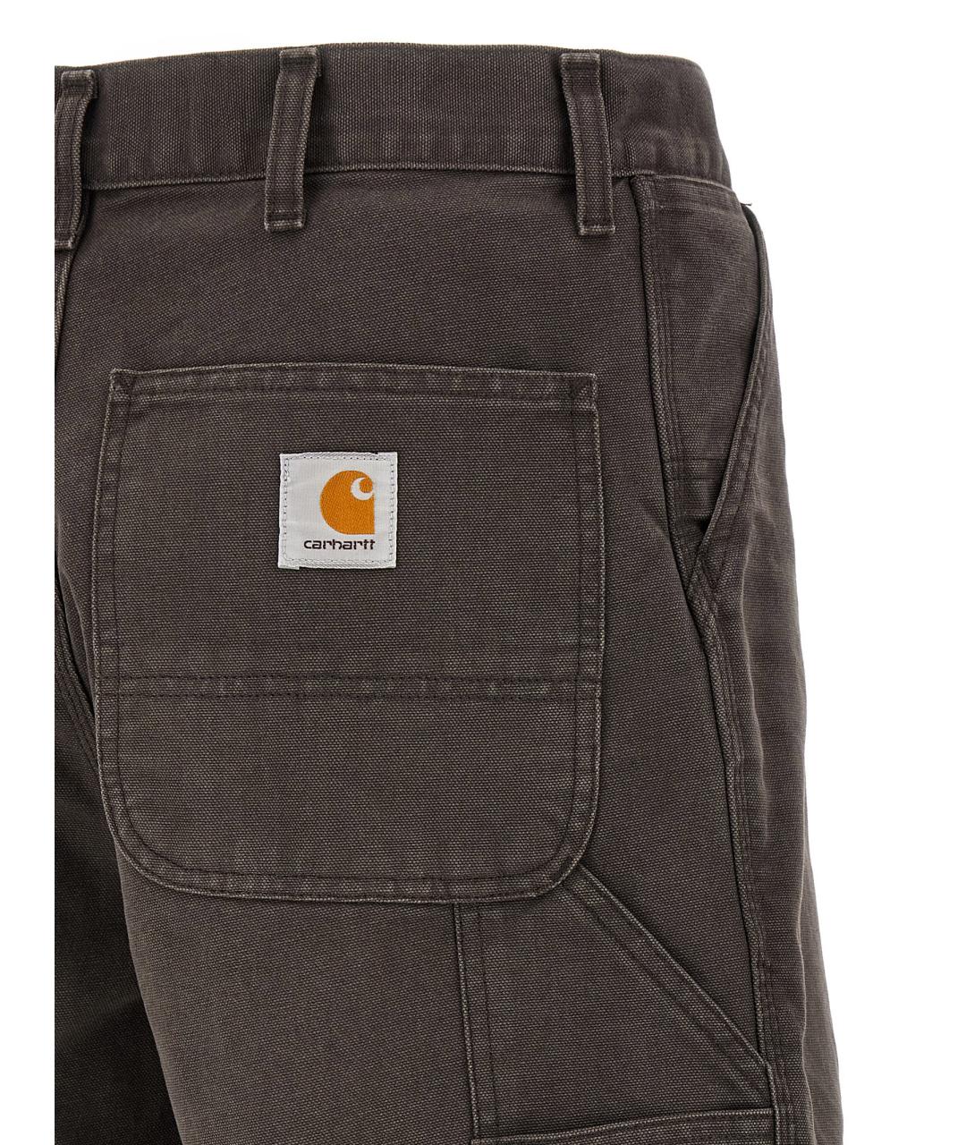 CARHARTT WIP Коричневые хлопковые шорты, фото 4