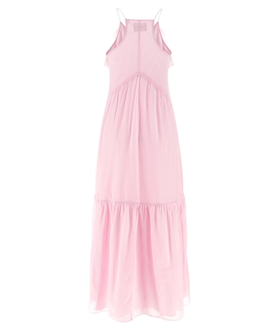 ISABEL MARANT ETOILE Розовое хлопковое коктейльное платье, фото 2