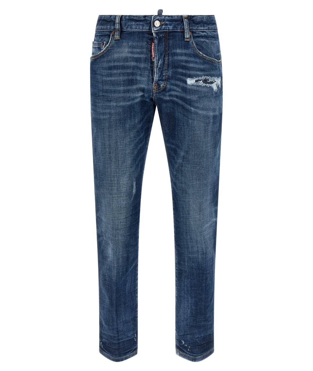 DSQUARED2 Синие хлопковые джинсы, фото 1