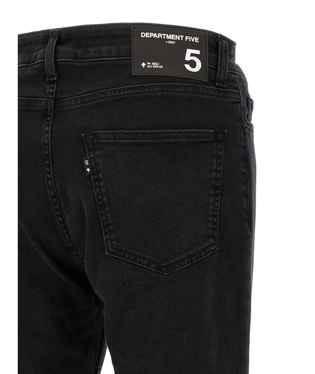 DEPARTMENT 5 Черные хлопковые джинсы, фото 4