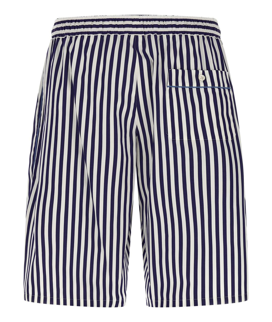 DOLCE&GABBANA Синие хлопковые шорты, фото 2