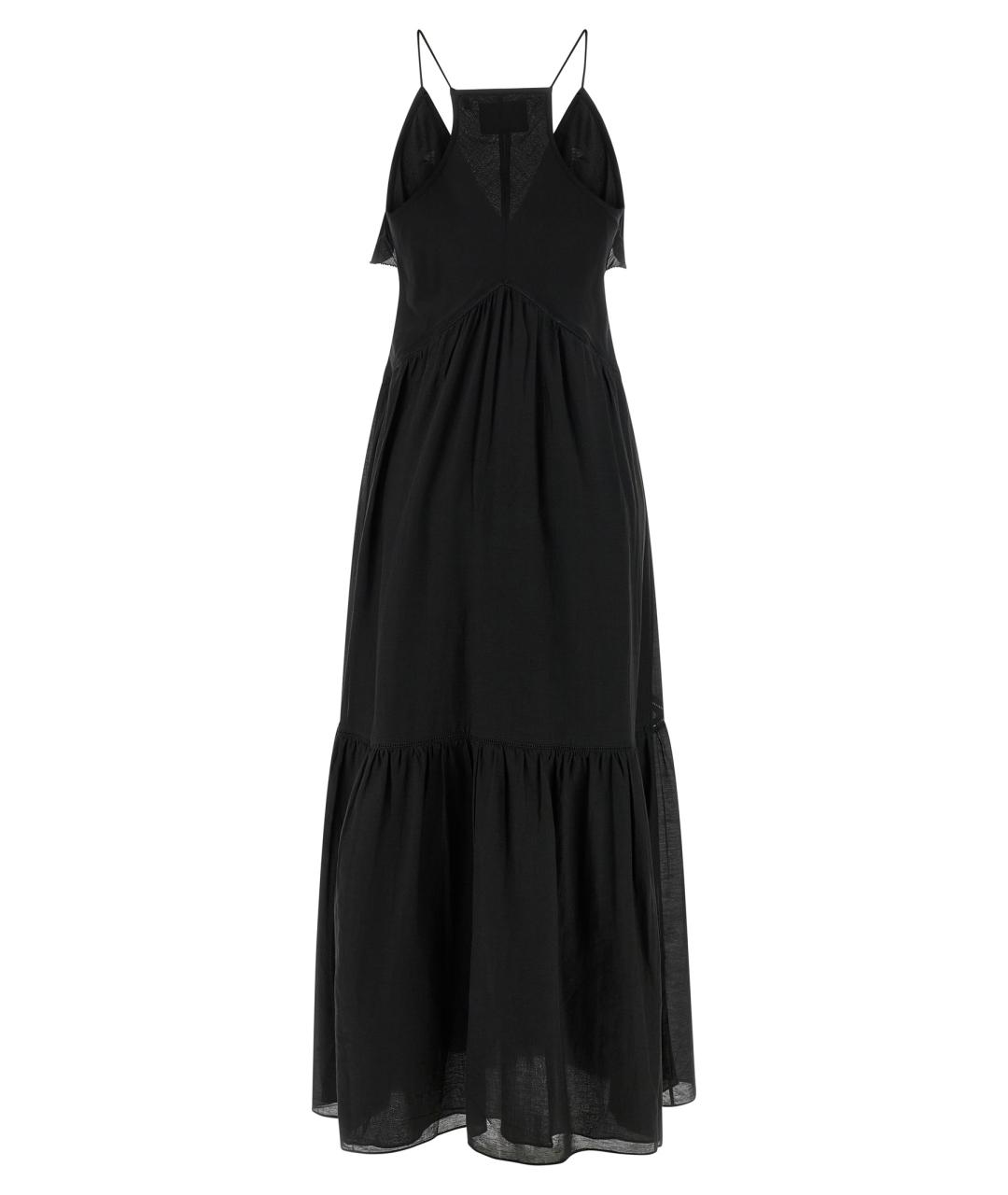 ISABEL MARANT ETOILE Черное хлопковое коктейльное платье, фото 2