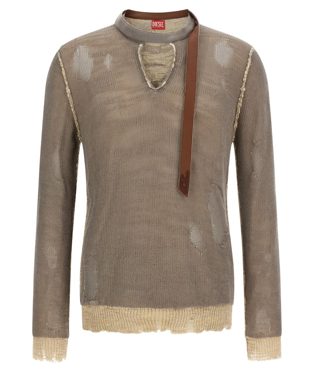 DIESEL Бежевый хлопковый джемпер / свитер, фото 1