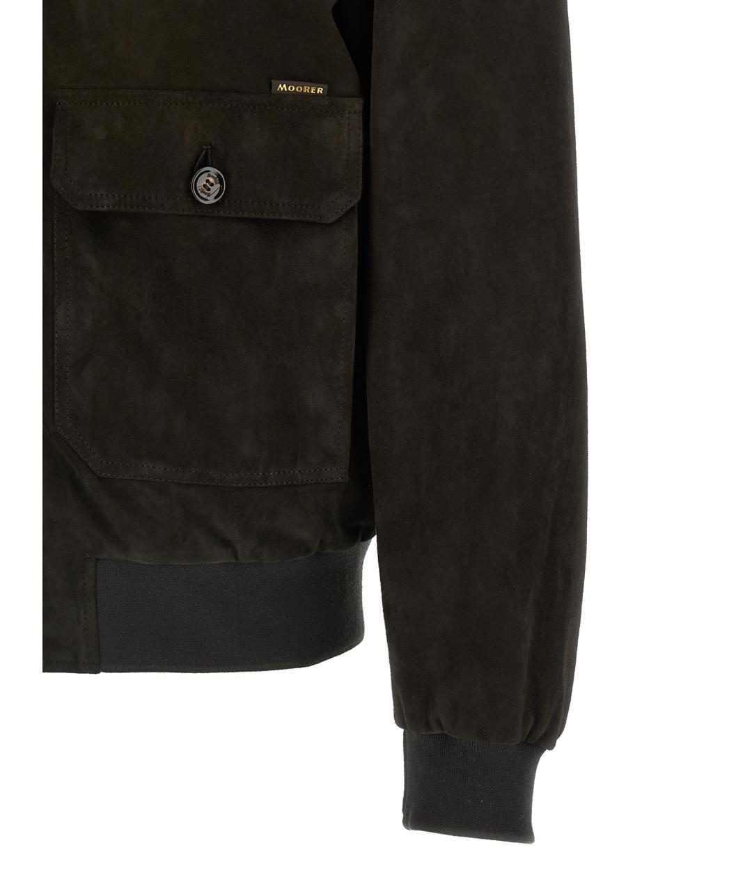 MOORER Коричневая кожаная куртка, фото 4