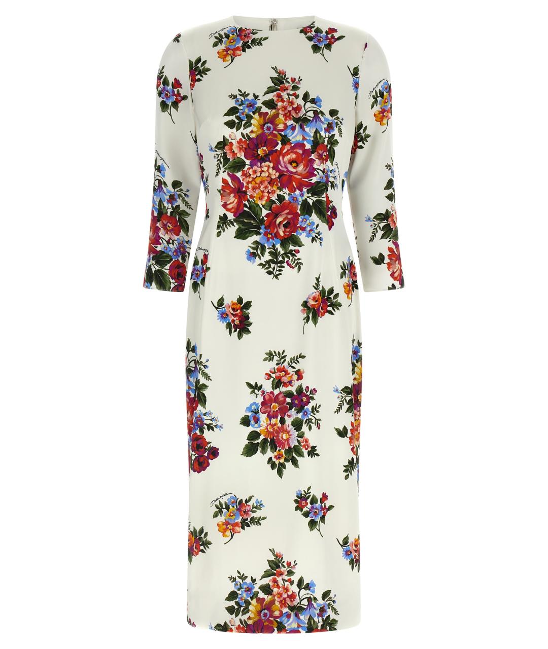 DOLCE&GABBANA Мульти вискозное платье, фото 1