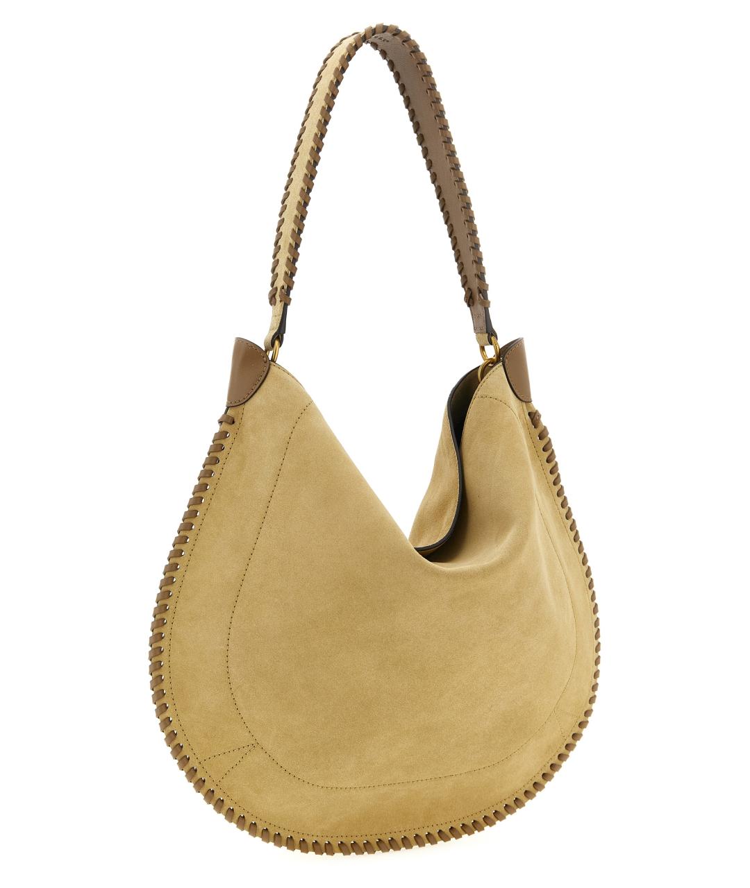 ISABEL MARANT Бежевая замшевая сумка через плечо, фото 2