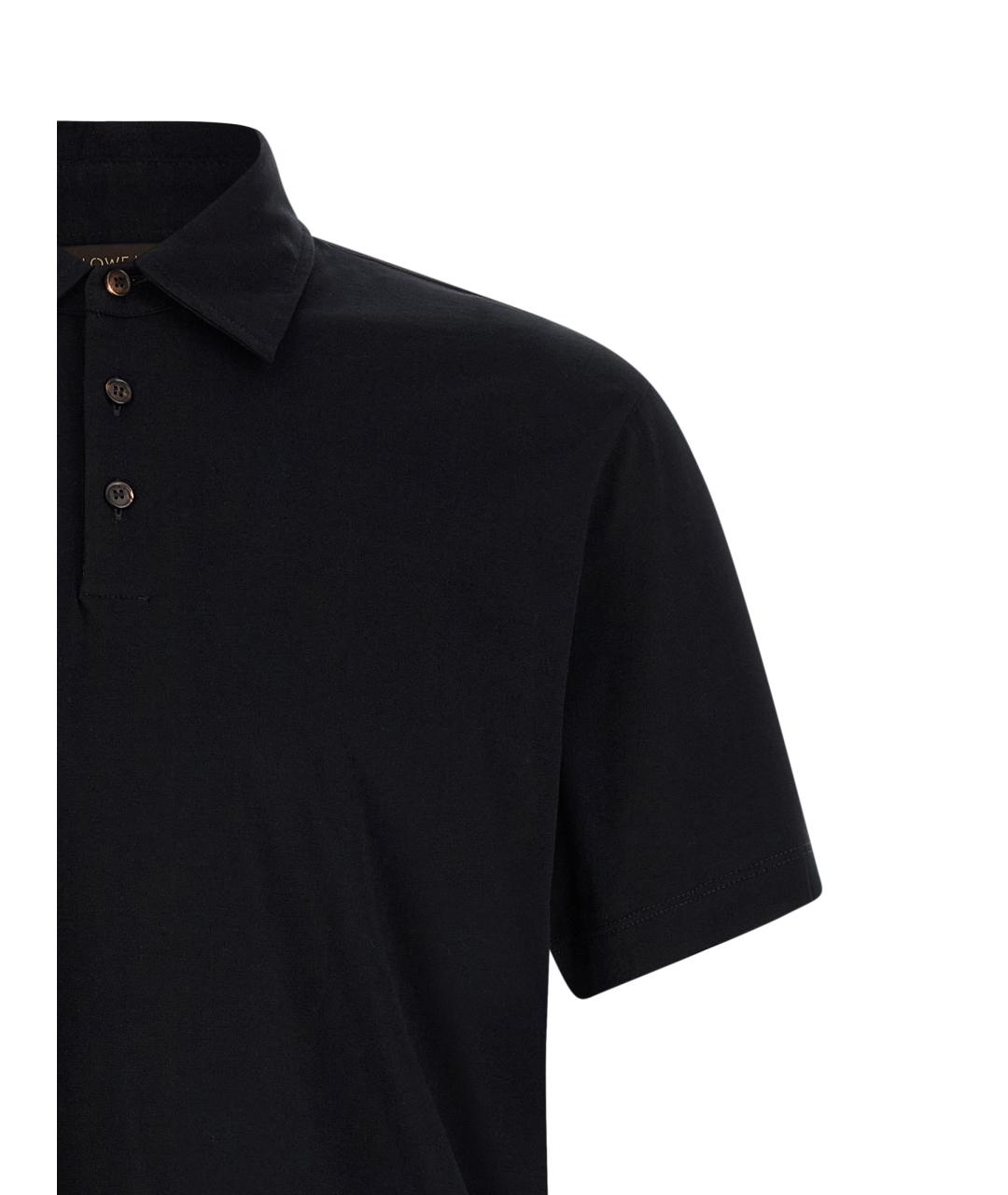 ZANONE Темно-синее хлопковое поло с коротким рукавом, фото 3