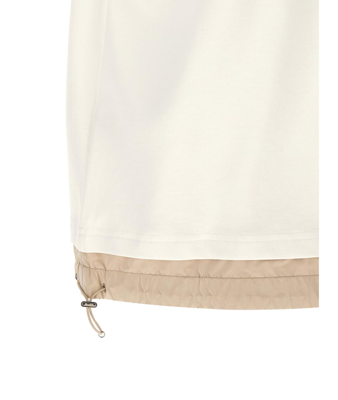 MOORER Белая хлопковая футболка, фото 4