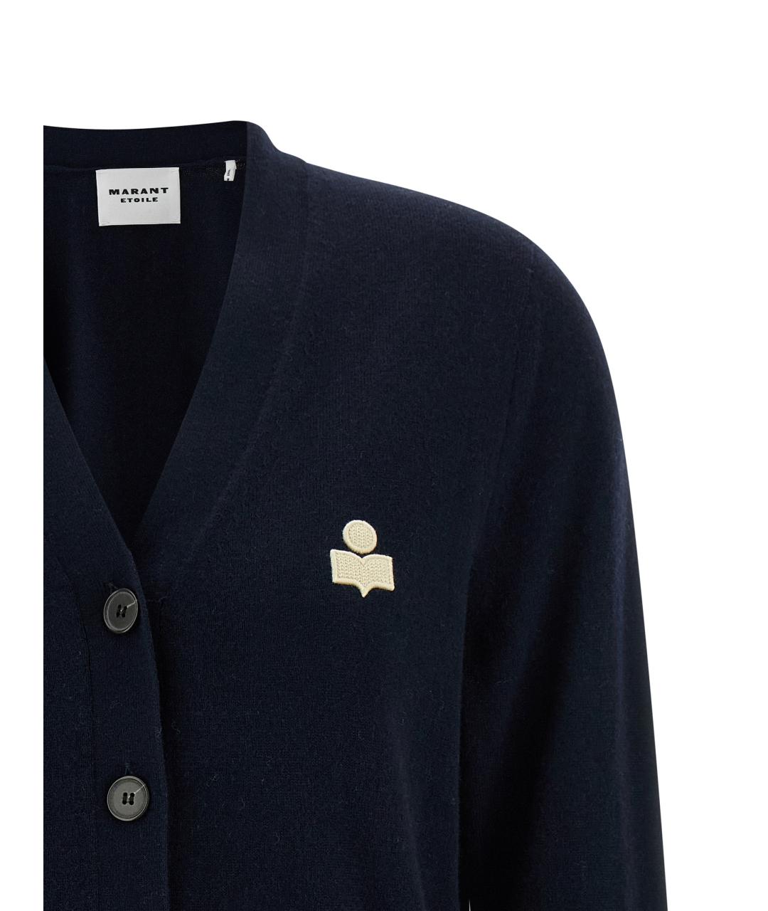 ISABEL MARANT ETOILE Темно-синий хлопковый кардиган, фото 3