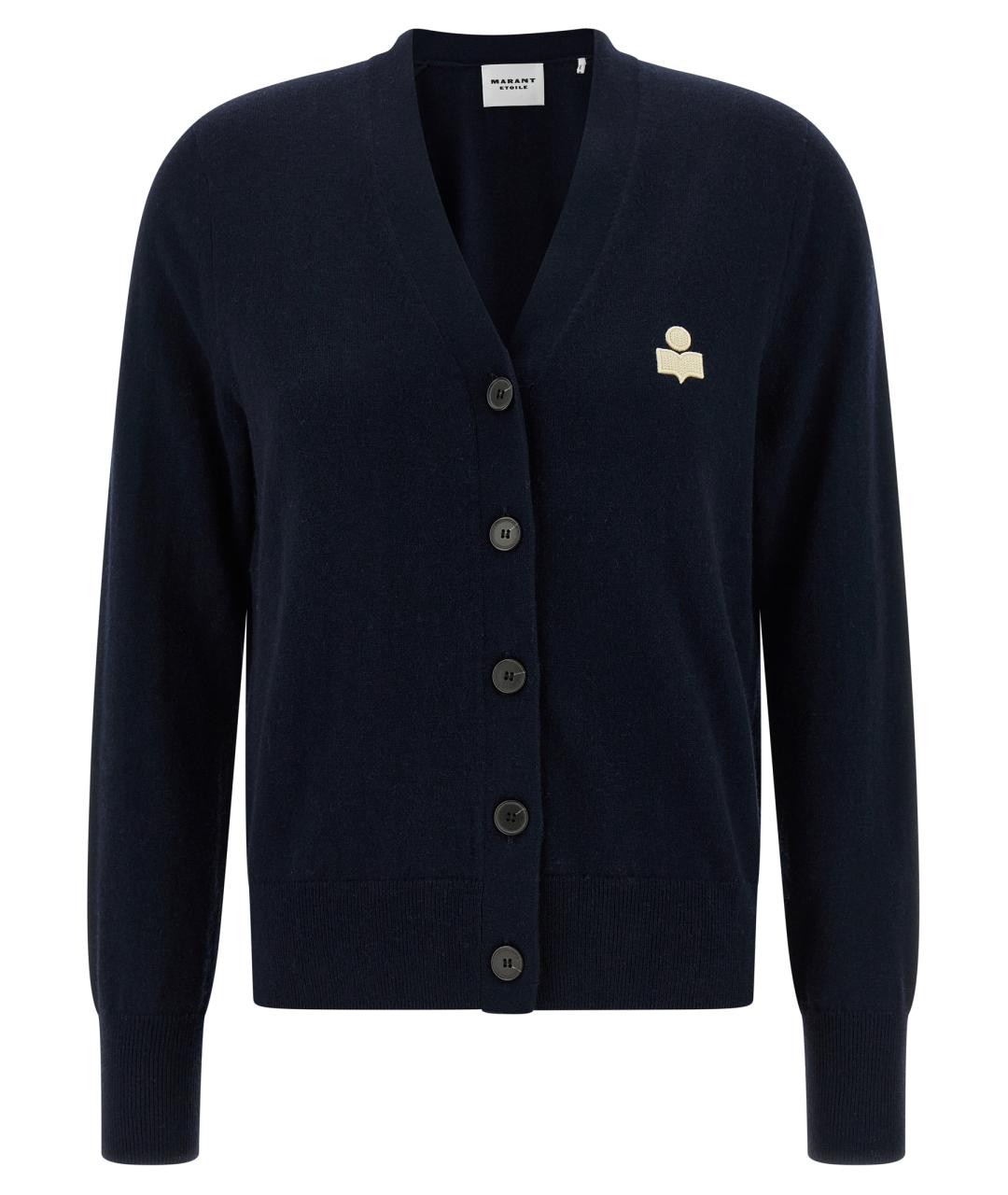 ISABEL MARANT ETOILE Темно-синий хлопковый кардиган, фото 1