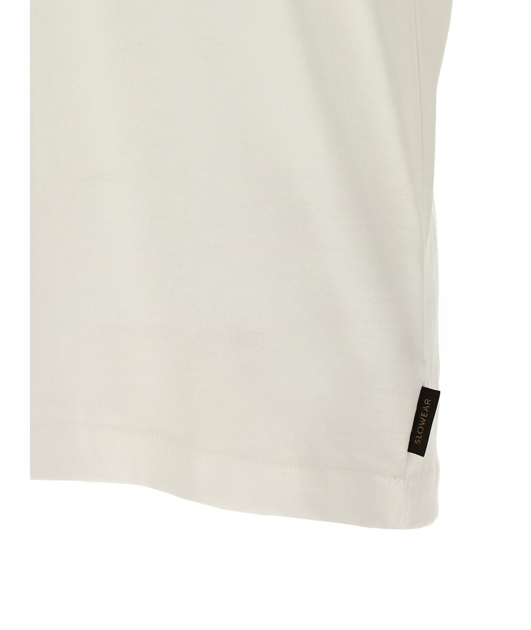 ZANONE Белое хлопковое поло с коротким рукавом, фото 4