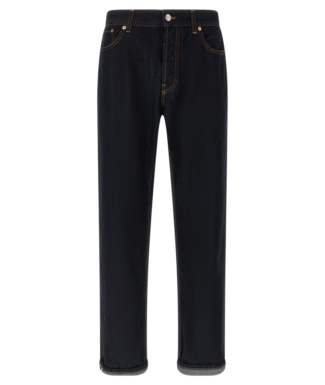 DEPARTMENT 5 Темно-синие хлопковые прямые джинсы, фото 1