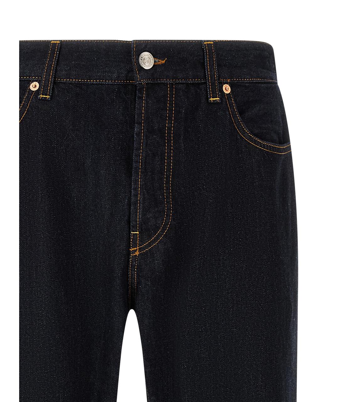 DEPARTMENT 5 Темно-синие хлопковые прямые джинсы, фото 3