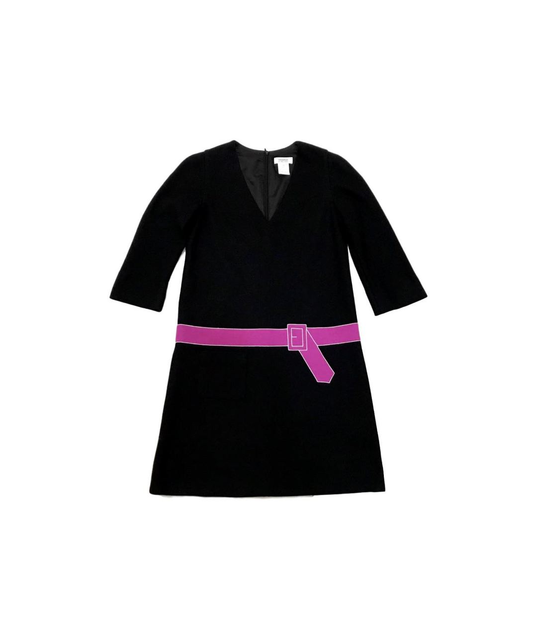 SONIA RYKIEL Черное шерстяное повседневное платье, фото 3