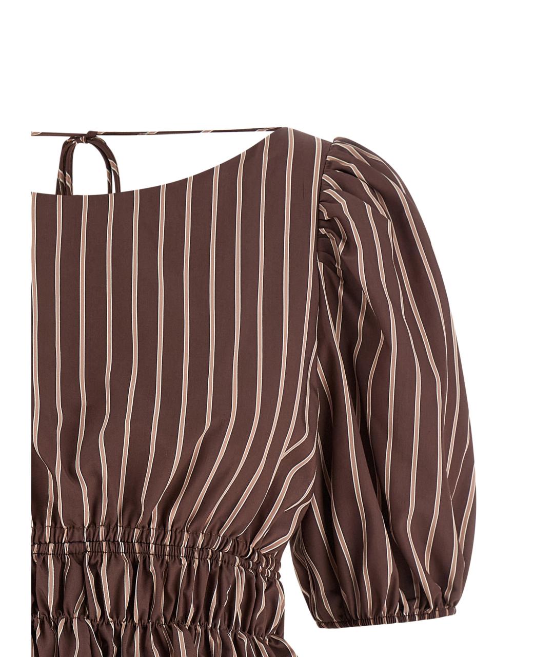 PINKO Коричневая вискозная блузы, фото 3