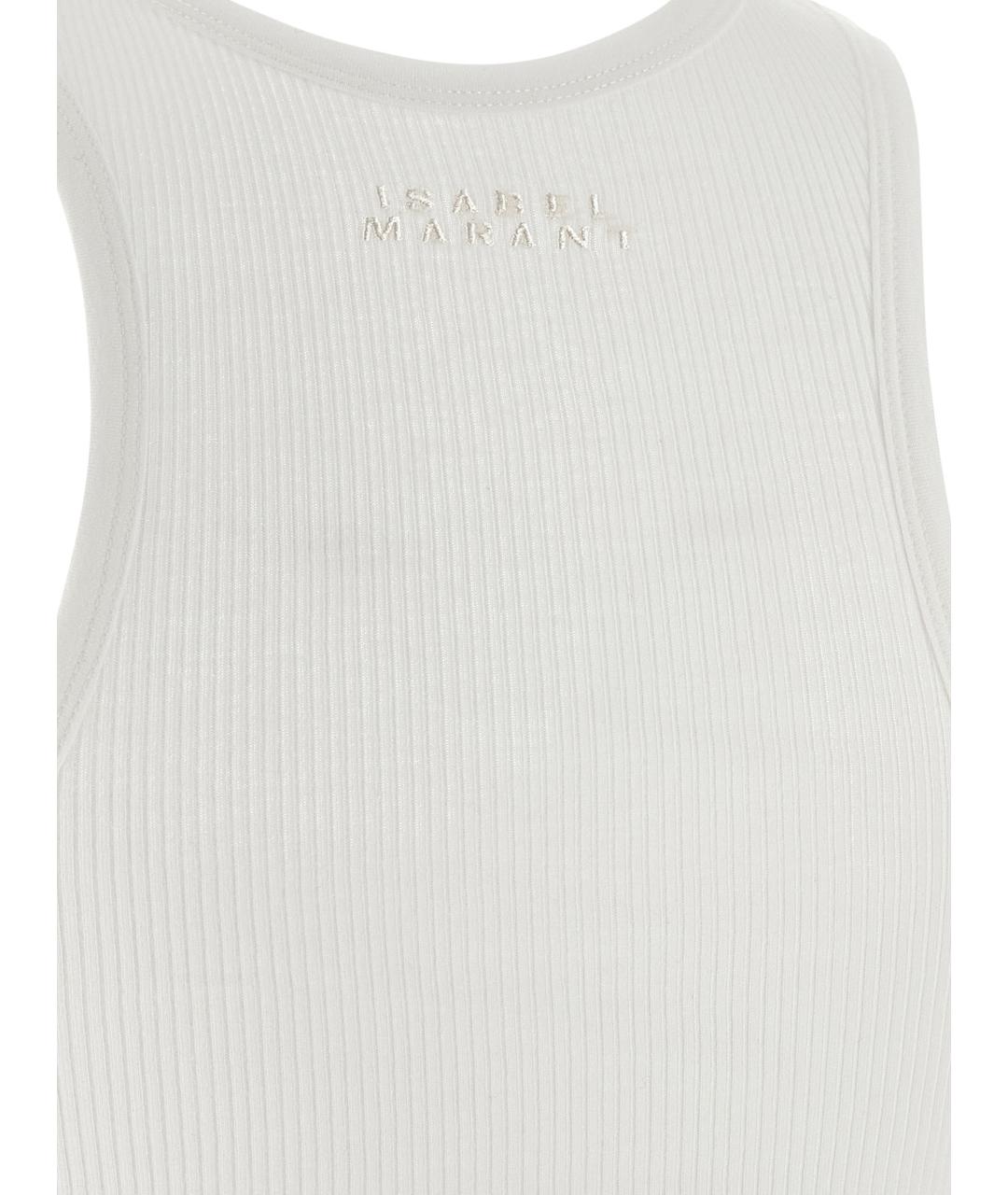 ISABEL MARANT Белая хлопковая майка, фото 4