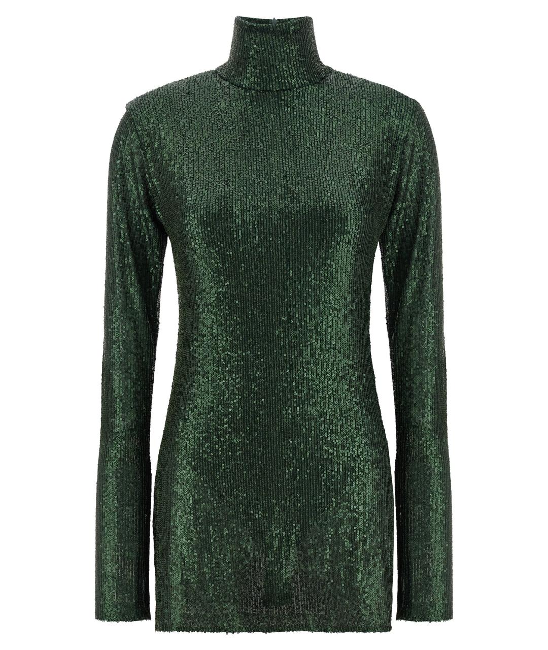 NORMA KAMALI Зеленые полиэстеровое коктейльное платье, фото 1