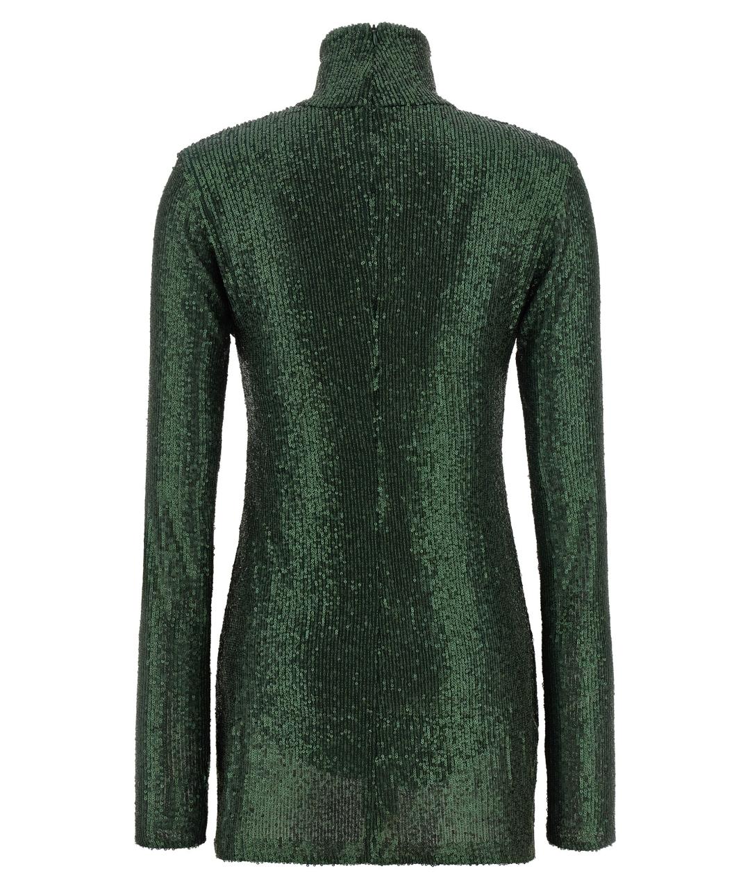 NORMA KAMALI Зеленые полиэстеровое коктейльное платье, фото 2