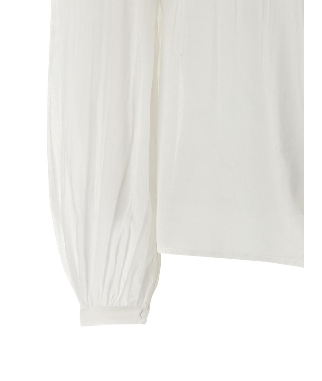 ISABEL MARANT ETOILE Белая хлопковая блузы, фото 4