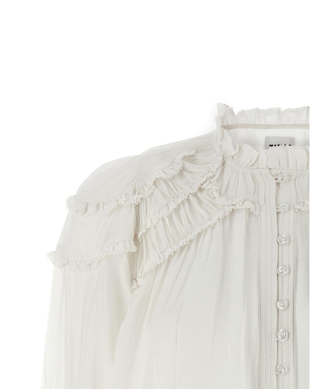 ISABEL MARANT ETOILE Белая хлопковая блузы, фото 3