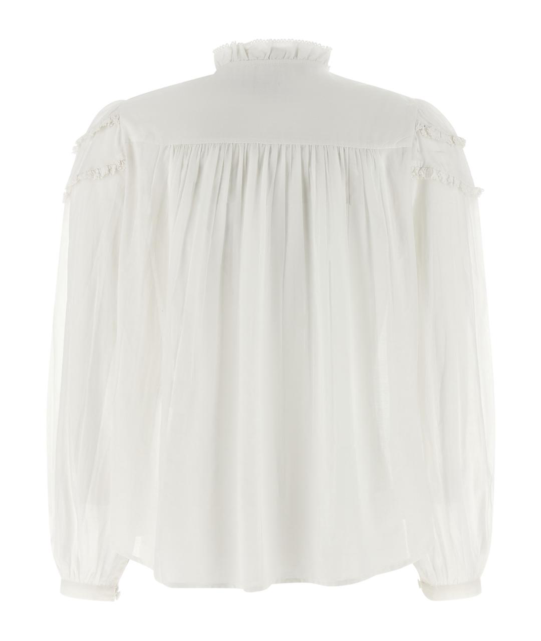 ISABEL MARANT ETOILE Белая хлопковая блузы, фото 2