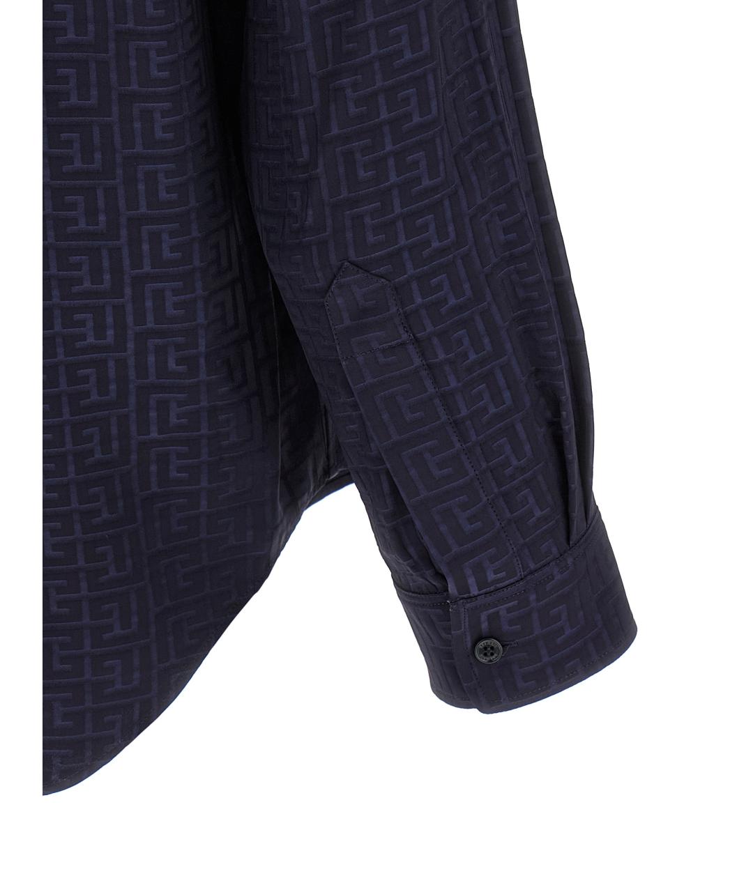 BALMAIN Темно-синяя кэжуал рубашка, фото 4